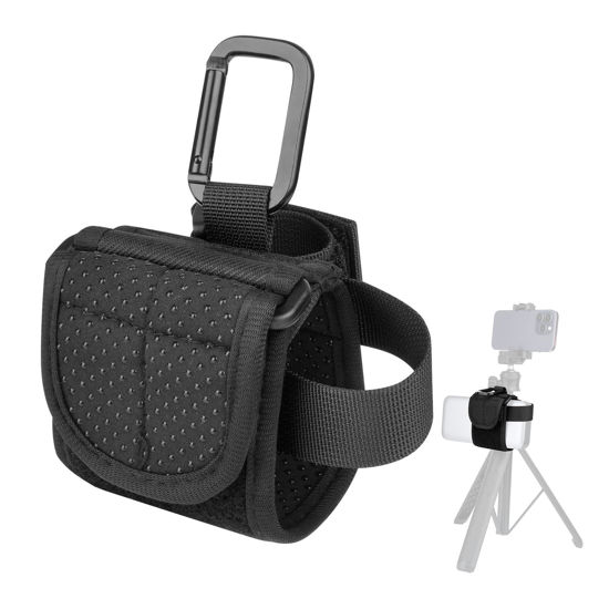 Picture of CaSZLUTION Universal Power Bank Holder, Equipment Mounting Strap for Tripod Camera Portable Charger, Adjustable Carrier Strap Holder for Power Bank, Hard Drive, Computer Power and ect.