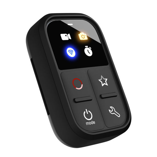 Picture of Andoer Wireless Smart Remote Control for GoPro Hero 13/12/11/10/9/8/Max LED Colorful Screen Built-in Battery 50M Control Distance with Wrist Strap USB Charging Cable