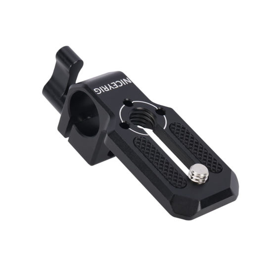 Picture of NICEYRIG 15mm Single Rod Clamp to Monitor Mount EVF Mount with Mini Plate, 3/8'' ARRI Locating Hole - 596