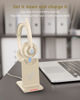 Picture of Wireless Headset with AI Noise Cancelling Microphone Bluetooth Headset - Bluetooth V5.2 Headphones with USB Dongle, Charging Base & Mic Mute for Computer/Laptop/PC/iPhone/Android/Cell Phones-Apricot