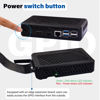Picture of GeeekPi DeskPi Lite Pi5 Case with Power Button,PCIe to M.2 HAT,Active Cooler, and Dual Full-Size HDMI for Raspberry Pi 5, Supports M.2 NVMe M-Key 2230/2242/2260/2280 SSDs