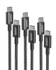 Picture of Anker USB C to USB C Cable, Type C Charging Cord Fast Charge(3.3FT+6FT+10FT,100W), for iPhone 16/16 pro, MacBook and More(USB 2.0,Black)