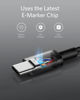 Picture of Anker USB C to USB C Cable, Type C Charging Cord Fast Charge(3.3FT+6FT+10FT,100W), for iPhone 16/16 pro, MacBook and More(USB 2.0,Black)