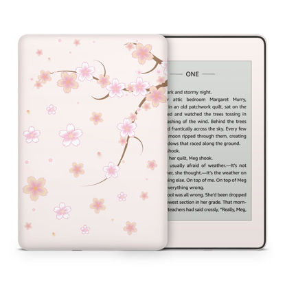 Picture of Tacky Design Cherry Blossom Skin for Kindle Paperwhite Skin Wrap, Floral Skin for Kindle Stickers, Premium Vinyl 3M Full Wrap for Kindle Paperwhite Covers for (Kindle Paperwhite (10th Gen, 2018))