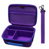 Picture of XANAD Camera Case Compatible with Canon EOS Rebel T7 / R100 / R50 / R6 Mark II / R8 / T100, Sony, Nikon DSLR Camera, Lens, Tripod, with 4 Pieces of Dividers and Shoulder Strap(Purple)