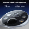 Picture of ANSQUE Security Cameras Wireless Outdoor Home System, 2 Camera Kit, No Subscription Fees, Solar Powered, Local Storage, 365-Day Battery Life, 360°PTZ Surveillance, Auto Tracking, 2K Color Night Vision