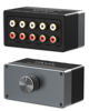 Picture of Cubilux AS-R4 4-Channel RCA Audio Selector, Bidirectional 4-Way Stereo RCA Aux Switcher, 1-Input to 4-Output / 4-Input to 1-Output RCA Switch