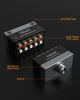 Picture of Cubilux AS-R4 4-Channel RCA Audio Selector, Bidirectional 4-Way Stereo RCA Aux Switcher, 1-Input to 4-Output / 4-Input to 1-Output RCA Switch