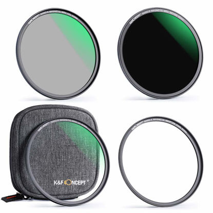 Picture of K&F Concept 72mm Magnetic MCUV CPL Fixed ND1000 Magnetic Basic Ring 4-in-1 Lens Filters Kit with 28 Multi-Coatings for Camera Lens (Nano-X Series)