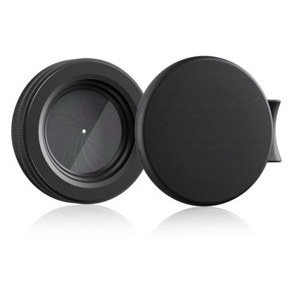 Picture of RxMarsWork Adjustable Iris Filter Cover M30 Iris Aperture Diaphragm Adapter Optical Diaphragm 1.5-26mm Lens Module Adapter Ring for PVS 14(Adjustable Iris Filter Cover Set x1)