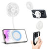 Picture of Magnetic Cell Phone Fan,3 Speeds Mini Personal Fan with Flexible Angle Design & Phone Ring,USB Desk Fan for iPhone 15 14 13 12 Pro Max Plus,Mag-Safe Case & All Phones,Portable Summer Outdoor Phone Fan