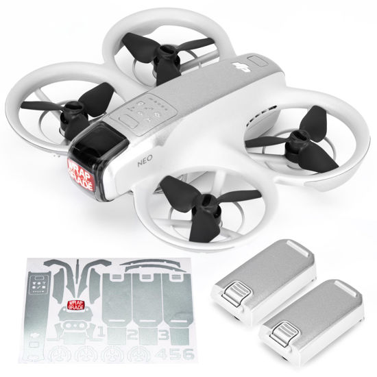 Picture of Wrapgrade for DJI NEO Accent Color Sticker (Airforce Silver)