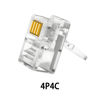 Picture of SYGGDERS RJ9 Male to USB Female Cable, 4P4C 4-pin with 30cm Circular Black Cable(Length: 30 Centimeters)