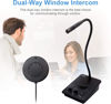 Picture of CallToU Window Speaker Intercom System,Dual Way Anti-Interference Intercommunication Microphone Talk Through Glass Window,for Business,Bank,Office,Hospital,Counter,Store,Station,School and More