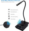 Picture of CallToU Window Speaker Intercom System,Dual Way Anti-Interference Intercommunication Microphone Talk Through Glass Window,for Business,Bank,Office,Hospital,Counter,Store,Station,School and More