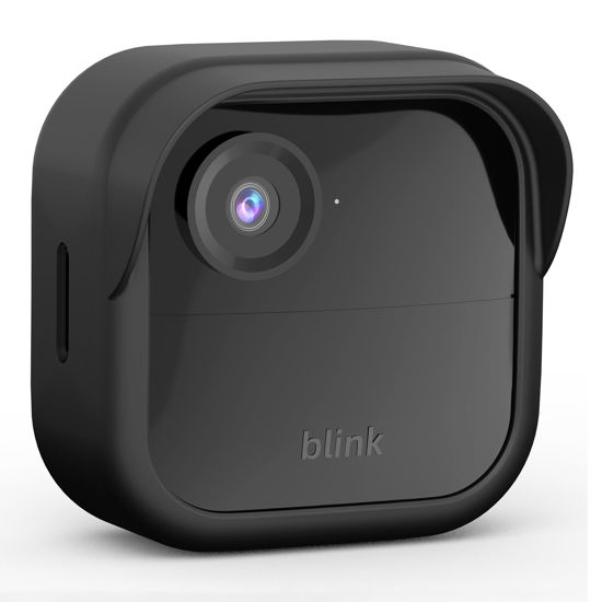 Picture of Silicone Skin Case/Cover for Blink Outdoor 4 (4th Gen) - Weatherproof Silicone Case with Brim for Full Camera Protection, Blink Outdoor 4 Smart Security Camera Accessories (Black, 1 Pack)