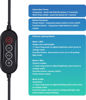 Picture of Fugetek RGB LED Video Light with Flexible Desktop Tripod, 77 RGB Beads, Wired Controller, USB Powered, Portable, 3200k-6500k, Streaming, TIK Tok, Photography