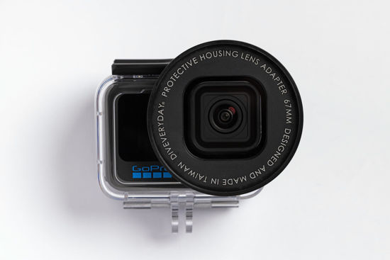 Picture of DIVEVERYDAY Lens Adapter Compatible with Original GoPro Protective housing (ADDIV-001) Applicable Across Five Generations from HERO9 to HERO13 Black