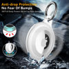 Picture of Lanteso AirTag Keychain for Apple Airtags Holder, [Full Body Shockproof][Waterproof ] [Dustproof][Anti-Scratch] Airtag Case for Wallet, Luggage, Cat, Dog, Pets