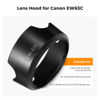 Picture of K&F Concept Lens Hood for Canon RF 24-50mm f/4.5-6.3 is STM,EF-S 18-55mm f/3.5-5.6 is STM,EF-S 18-55mm f/4-5.6 is STM Lens, Reversible Snap on Camera Lens Shade Replacement of Canon EW-63C Hood