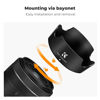 Picture of K&F Concept Lens Hood for Canon RF 24-50mm f/4.5-6.3 is STM,EF-S 18-55mm f/3.5-5.6 is STM,EF-S 18-55mm f/4-5.6 is STM Lens, Reversible Snap on Camera Lens Shade Replacement of Canon EW-63C Hood