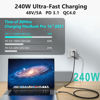 Picture of CABLEDECONN USB4 240W Thunderbolt 4 Extension 1M 3.3FT 8K USB C Cable M/M Fast Charging 40Gbps Data Transfer Ultra HD 7680 * 4320 8K@60Hz 4K@144Hz Video Cable Compatible with Different USB-C Devices
