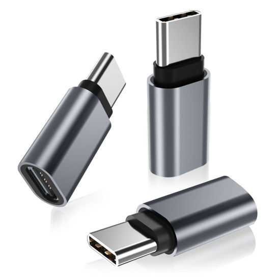 Picture of USB Type C Extension Adapter 3Pack,PD 100W 3.1 Gen2 Female to Male Extender Converter,Thunderbolt 3 Extended Connector for iPhone 16 15,Lifeproof Otterbox Case,MacBook Pro,Samsung,Galaxy S24 S23 S22