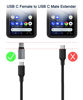 Picture of USB Type C Extension Adapter 3Pack,PD 100W 3.1 Gen2 Female to Male Extender Converter,Thunderbolt 3 Extended Connector for iPhone 16 15,Lifeproof Otterbox Case,MacBook Pro,Samsung,Galaxy S24 S23 S22