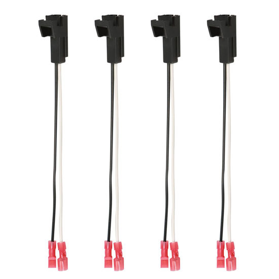 Picture of Speaker Harness Wiring Harness 72-4568 Compatible with GMC Buick Cadillac Chevy Silverado Sierra Suburban Tahoe Yukon Cobalt Colorado Speaker Connector Harness Adapter 4 Pack