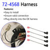 Picture of Speaker Harness Wiring Harness 72-4568 Compatible with GMC Buick Cadillac Chevy Silverado Sierra Suburban Tahoe Yukon Cobalt Colorado Speaker Connector Harness Adapter 4 Pack