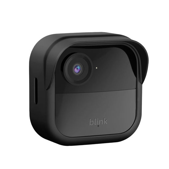 Picture of Silicone Case Cover for All-New Blink Outdoor 4 (4th Gen)，Weatherproof Silicone Case-Anti-Scratch Silicone Case Provides Full Camera Protection, Camera Accessories (Black, 1Pack)