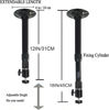 Picture of 2-Be-Best Universal Projector Ceiling Mount Upgraded Projector Wall Mount Adjustable Projector Mount 360° Rotatable Projectors Holder Length 12-18 in / 31-45 cm Projector Bracket for Projectors Black