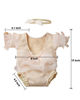 Picture of CUTEBBPHOTO Newborn Photography Outfits Girl Baby Photo Tutu Dress Newborn Photoshoot Romper Baby Picture Bodysuit Lace Outfit (Beige)