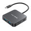 Picture of USB C Hub 10Gbps, Multiport Adapter with 4K60 HDMI, 100 W Power Delivery, 3 USB A 3.1+1 USB-C 3.1 Data Port, USB C to HDMI Adapter for MacBook, Dell, Lenovo, Surface, iPad PRO, XPS(Grey)