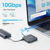 Picture of USB C Hub 10Gbps, Multiport Adapter with 4K60 HDMI, 100 W Power Delivery, 3 USB A 3.1+1 USB-C 3.1 Data Port, USB C to HDMI Adapter for MacBook, Dell, Lenovo, Surface, iPad PRO, XPS(Grey)