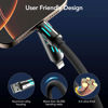 Picture of MFish 4-in-1 Multi USB Charging Cable -MAX 240W Fast Charging/Charger Cord with USB A+Type C for iPhone 16/15 14 13 iPad Samsung Galaxy MacBook iPad Tablets and More (Rich Black, 6.6Ft)