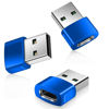 Picture of Basesailor USB to USB C Adapter 3 Pack,Zinc Alloy Type C Female to A Male Car Charger Block-Converter for iPhone 16 15 14 13 Pro Max Plus,Apple Watch 10,Airpods,iPad 9 8 Air 6 5,Samsung Galaxy S24 A54