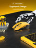 Picture of RAPIQUE Bluetooth Wireless Mouse - (BT1/BT2+USB Receiver) Tri-Device Compatibility for PC, Laptop, Computer, MacBook, Tablet (Black and Yellow)