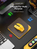 Picture of RAPIQUE Bluetooth Wireless Mouse - (BT1/BT2+USB Receiver) Tri-Device Compatibility for PC, Laptop, Computer, MacBook, Tablet (Black and Yellow)
