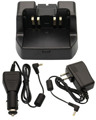 Picture of CD-47 Desk Rapid Charger DC 12V/24V Car Charger Compatible with Yaesu Vertex FT-60R FT-60 VX160 VX168 VX-150 VX-180 VXA-220 VX-417 VX427 FT-270R HX270 HX270S HX370SFNB-83 FNB-V94 FNB-V106