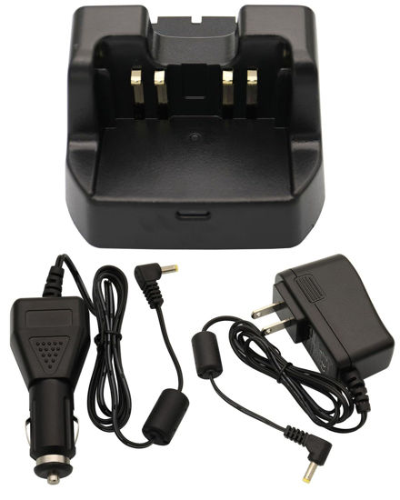 Picture of CD-47 Desk Rapid Charger DC 12V/24V Car Charger Compatible with Yaesu Vertex FT-60R FT-60 VX160 VX168 VX-150 VX-180 VXA-220 VX-417 VX427 FT-270R HX270 HX270S HX370SFNB-83 FNB-V94 FNB-V106