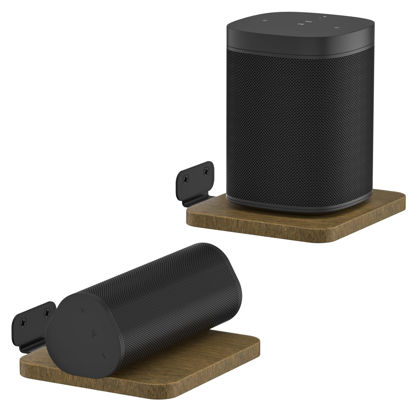 Picture of Pairs of Speaker Wall Mount for Sonos Speaker Mount, Adjustable Wall Shelf for Sonos Speaker Wall Mount Floating Shelf for Sonos One(Gen 2), One SL,Play:1, Roam 2, Era 100 and More Small Speakers