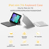Picture of HOU Keyboard Case for iPad Mini 7/6, 156° Adjustable Stand, Detachable Full Protective Case for iPad Mini 7/6, 11 Shortcut Keys, 7 Color Backlight, Silicone PU, Multifunction, Bluetooth