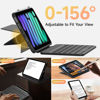 Picture of HOU Keyboard Case for iPad Mini 7/6, 156° Adjustable Stand, Detachable Full Protective Case for iPad Mini 7/6, 11 Shortcut Keys, 7 Color Backlight, Silicone PU, Multifunction, Bluetooth