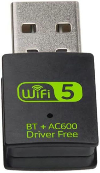 Picture of Bluetooth Dongle, WLAN USB Stick 600Mbps USB WiFi Bluetooth Adapter PC Dual Band 2.4GHz/5GHz Wireless Wi-Fi Network Card