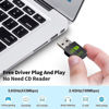 Picture of Bluetooth Dongle, WLAN USB Stick 600Mbps USB WiFi Bluetooth Adapter PC Dual Band 2.4GHz/5GHz Wireless Wi-Fi Network Card