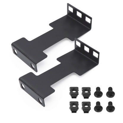 Picture of Aiwaiufu Server Rack Depth Extender, 1U Recessed Rack Extender Deep Mount Adapter Kit for Network Rack