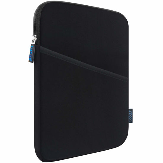 Picture of Lacdo Tablet Sleeve Case for 13 inch New iPad Pro M4 2024, 13 inch New iPad Air M2 2024, 12.9 inch New iPad Pro M2&M1 6th/5th with Magic Keyboard and Smart Keyboard Folio Protective Bag, Elegant Black