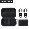 Picture of Carrying for Samsung T9/ T7/ T7 Shield Portable SSD 4TB 2TB 1TB, USB External Solid State Hard Drive Storage Travel Carrying Holder Fits for USB Cable (Full-Black)-Box Only
