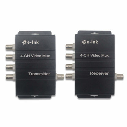 Picture of E-link 4 Channel Video Multiplexer - 4Ch CCTV Video Multiplexer Over 1 Coaxial Cable for Standard Analog Cameras